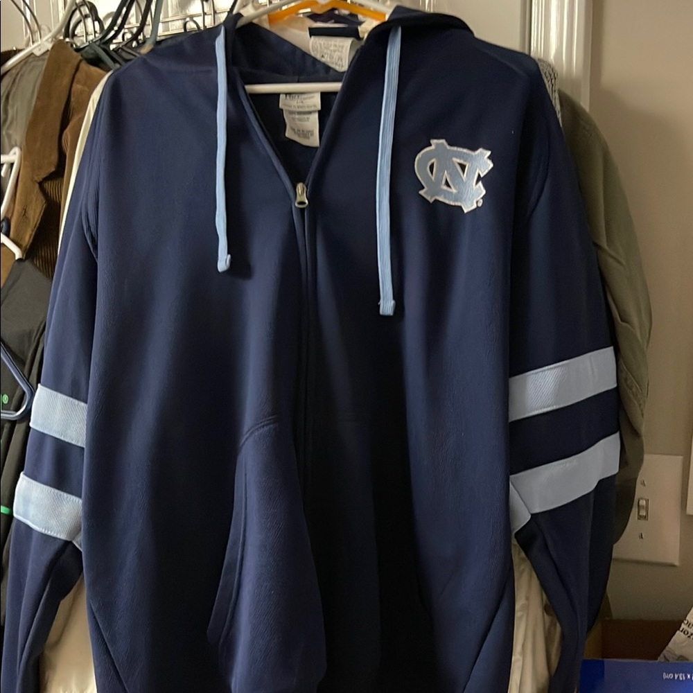 Knights Apparel Navy Blue Hoodie Jacket Mens  UNC Hoodie  Size Large